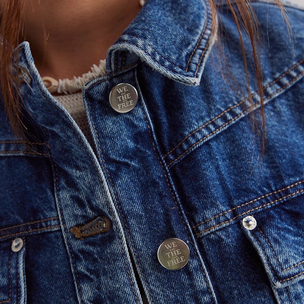 Free People We The Free Jade Denim Jacket - Picture 6 of 6